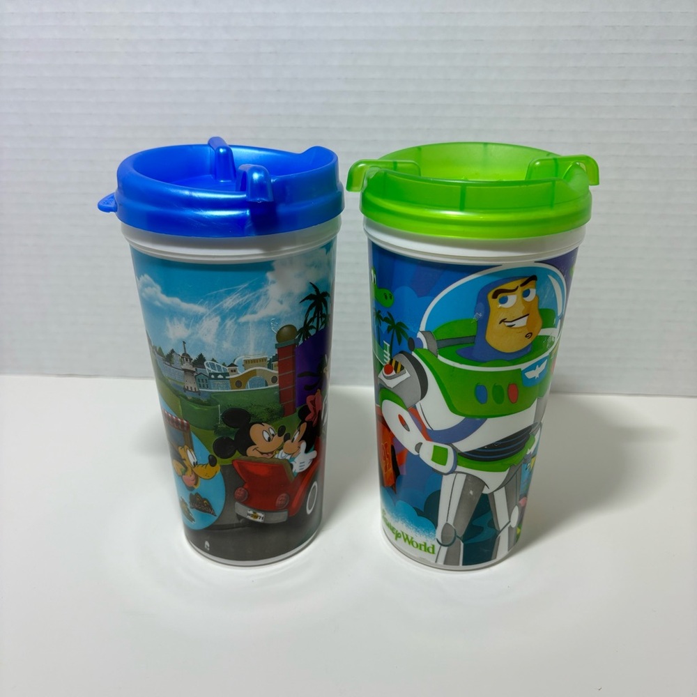 Disney Parks Standard TRAVEL RESORT MUG CUP Toy Story and Mickey lot of 2